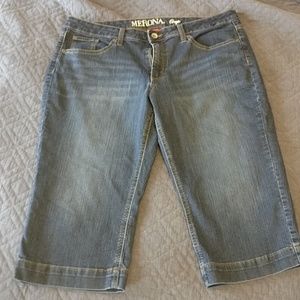 Denim capris